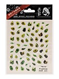 Наклейки для ногтей "Авокадо" 68шт 10*8,3см