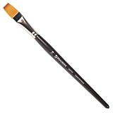 Кисть Синтетика мягкая №16 под колонок, плоская, короткая ручка Brauberg ART