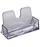 Подставка для визиток Стамм тонированная серая ВТ02