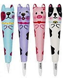 Ручка шарик. "Антистресс-Сквиш-Животные" синие чернила на масл. основе