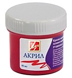 Краска акриловая Луч 40мл рубиновая художественная