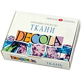 Краски по ткани "Декола" 12цв 20мл к/у