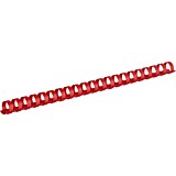 Пружина для переплёта пластиковая 12мм красные 100шт