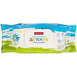 Салфетки влажные OfficeClean "Детские" 120шт универс.очищающие, клапан-крышка