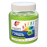 Гуашь Луч зеленая светлая 240мл "Классика"