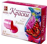 Краска акриловая Луч 12цв 15мл перламутр