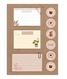 Наклейки А6, ассорти Квадра