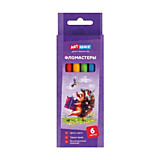 Фломастеры 6цв ArtSpace "Рисунки. Lovely animals"