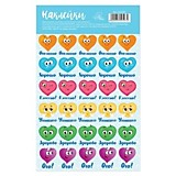 Наклейки-оценки "Сердечки" 10,5*18см