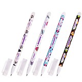 Ручка гелевая Юнландия "Совята" синяя 0,5мм пиши-стирай, ассорти