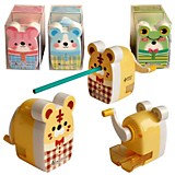 Точилка механическая "Зверюшки" пластик, ассорти